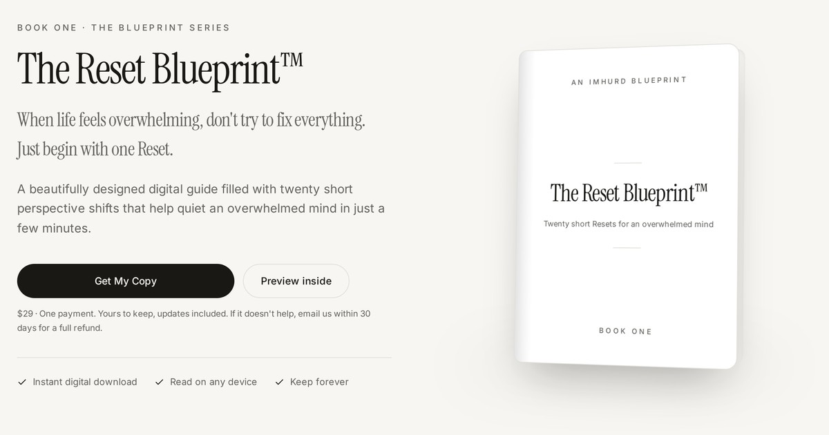 Cover of a Decision Blueprint by ImHurd